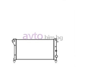 Воден радиатор размер 580/315/18 за FIAT PANDA (169) от 2003 до 2012