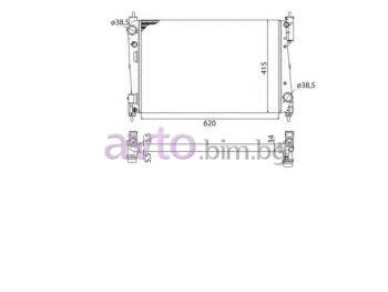 Воден радиатор размер 620/395/28 за OPEL CORSA D (S07) товарен от 2006
