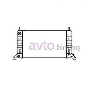 Воден радиатор размер 600/300/32 за FORD ESCORT IV (AVF) товарен от 1986 до 1990