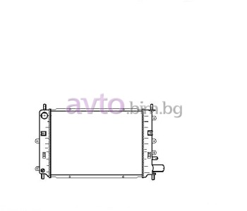 Воден радиатор размер 525/380/32 за FORD ESCORT V (AVL) товарен от 1990 до 1994