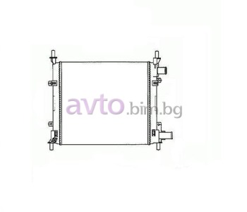 Воден радиатор размер 380/360/23 за FORD KA (RB) ван от 2002 до 2005