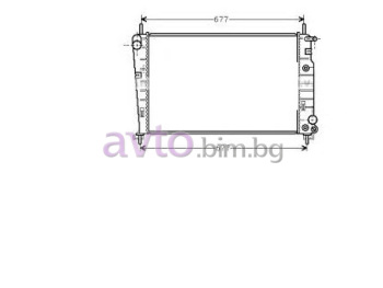 Воден радиатор размер 620/400/26 за FORD MONDEO I (GBP) седан от 1993 до 1996