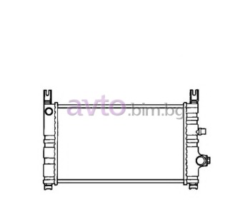 Воден радиатор размер 500/300/26 за FORD FIESTA II (FVD) ван от 1983 до 1995