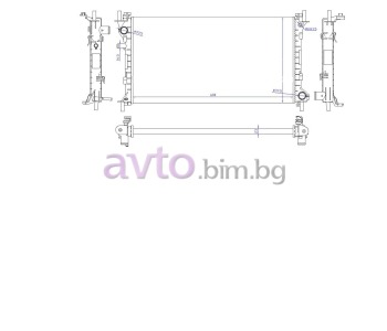 Воден радиатор размер 595/360/26 за FORD FOCUS I (DNW) комби от 1999 до 2004