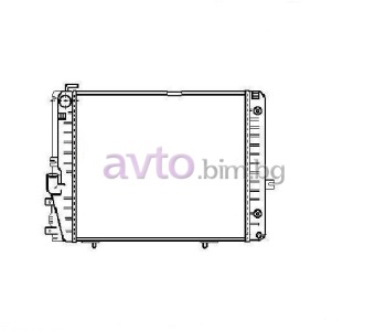 Воден радиатор размер 530/490/40 за MERCEDES (W124) седан от 1984 до 1992