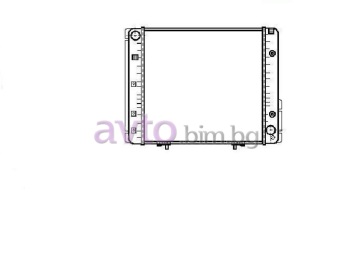 Воден радиатор размер 490/490/40 за MERCEDES (W124) седан от 1984 до 1992
