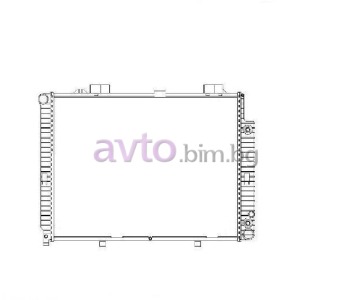 Воден радиатор размер 640/490/33 за MERCEDES E (W210) седан от 1995 до 2003
