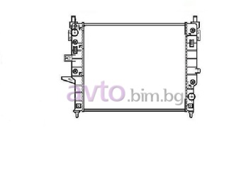 Воден радиатор размер 610/550/40 за MERCEDES ML (W163) от 1998 до 2005