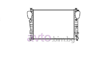 Воден радиатор размер 640/470/25 за MERCEDES S (W220) седан от 1998 до 2005