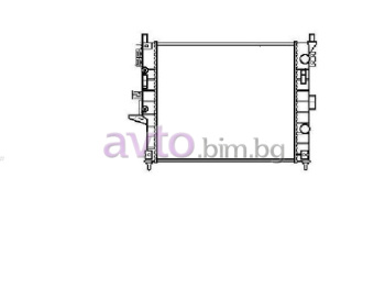 Воден радиатор размер 610/555/38 за MERCEDES ML (W163) от 1998 до 2005