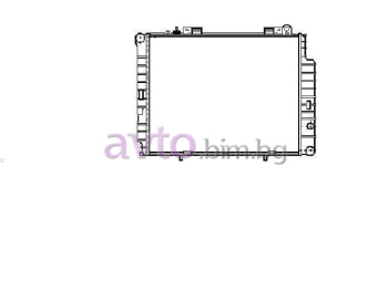 Воден радиатор размер 640/490/38 за MERCEDES E (W210) седан от 1995 до 2003