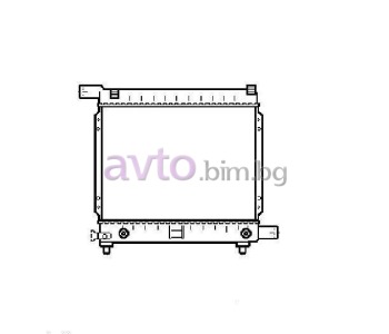 Воден радиатор размер 345/295/50 за MERCEDES 190 (W201) от 1982 до 1993