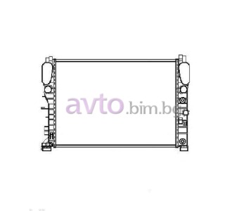 Воден радиатор размер 640/455/24 за MERCEDES E (W211) седан от 2002 до 2009