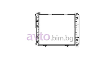 Воден радиатор размер 530/490/40 за MERCEDES E (W124) седан от 1993 до 1996