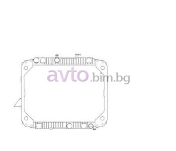 Воден радиатор размер 620/545/32 за MERCEDES LK/LN 2 от 1984 до 1999