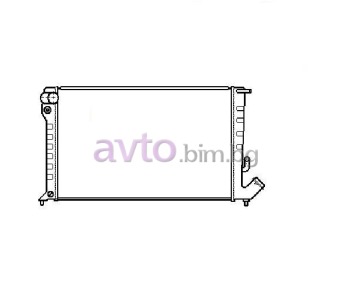 Воден радиатор размер 665/360/22 за CITROEN ZX (N2) комби от 1993 до 1999