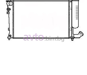 Воден радиатор размер 610/360/22 за PEUGEOT 306 (N_, 7_) товарен от 1993 до 2002