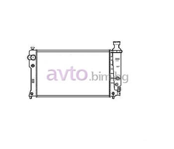 Воден радиатор размер 610/365/44 за PEUGEOT 405 II (4B) от 1992 до 1999
