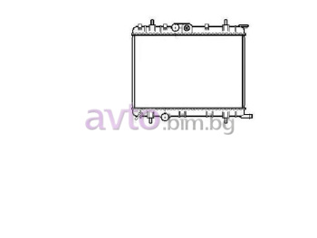 Воден радиатор размер 670/470/22 за PEUGEOT 806 (221) от 1994 до 2002