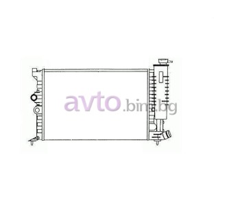 Воден радиатор размер 610/375/22 за CITROEN XANTIA (X1) комби от 1995 до 1998