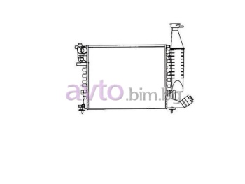 Воден радиатор размер 460/380/22 за PEUGEOT PARTNER (5) Origin товарен от 1996 до 2008