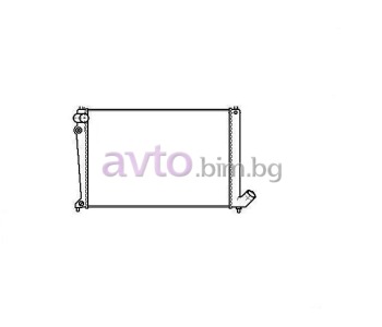 Воден радиатор размер 640/400/22 за PEUGEOT 406 (8B) седан от 1995 до 2005