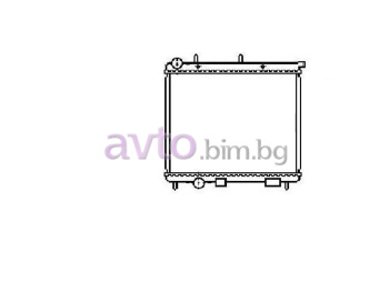 Воден радиатор размер 400/380/27 за CITROEN C2 (JM) от 2003 до 2009