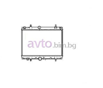 Воден радиатор размер 565/380/26 за PEUGEOT 406 (8B) седан от 1995 до 2005