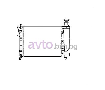 Воден радиатор размер 390/300/22 за PEUGEOT 106 II (1) от 1996 до 2004