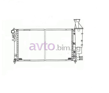 Воден радиатор размер 530/320/31 за PEUGEOT 106 II (1) от 1996 до 2004