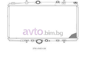 Воден радиатор размер 550/380/26 за CITROEN C5 I (DE) комби от 2001 до 2004