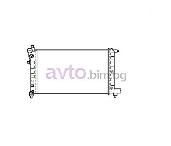 Воден радиатор размер 530/320/22 за PEUGEOT 106 I (1A, 1C) от 1991 до 1996