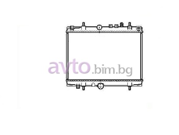 Воден радиатор размер 550/380/15 за PEUGEOT 406 (8B) седан от 1995 до 2005