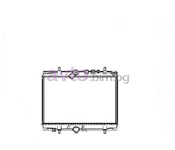 Воден радиатор размер 550/380/29 за PEUGEOT 406 (8B) седан от 1995 до 2005