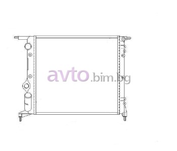 Воден радиатор размер 390/350/22 за RENAULT 19 I (S53_) товарен от 1988 до 1992