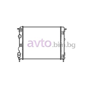 Воден радиатор размер 480/415/32 за RENAULT KANGOO I (KC0/1_) пътнически от 1997 до 2007