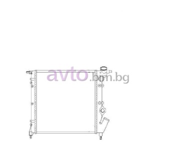 Воден радиатор размер 350/350/22 за RENAULT CLIO I (B/C57_, 5/357_) от 1990 до 1998