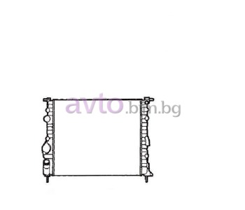 Воден радиатор размер 430/380/22 за RENAULT CLIO II (SB0/1/2_) товарен от 1998 до 2005