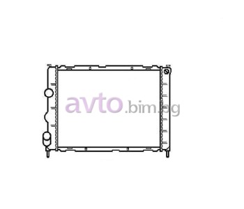 Воден радиатор размер 480/400/26 за RENAULT CLIO II (SB0/1/2_) товарен от 1998 до 2005