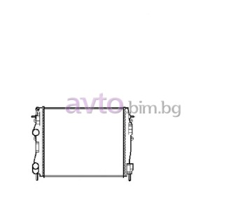 Воден радиатор размер 470/460/32 за RENAULT KANGOO I (KC0/1_) пътнически от 1997 до 2007