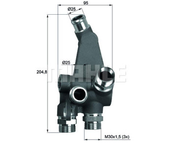 Термостат, охладителна течност 83°C MAHLE