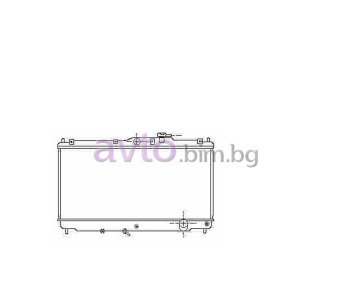 Воден радиатор размер 685/350/27 за HONDA ACCORD V (CE, CF) европейски от 1995 до 1998