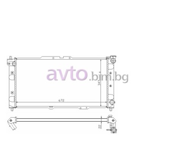 Воден радиатор размер 670/350/20 за MAZDA 323 F V (BA) от 1994 до 1998