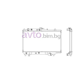 Воден радиатор размер 650/350/22 за MAZDA 323 S IV (BG) от 1989 до 1995