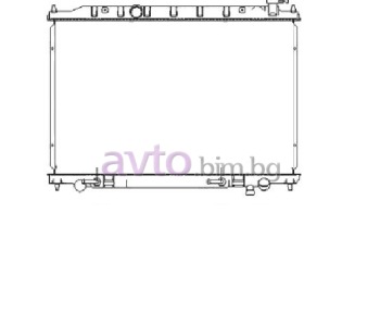 Воден радиатор размер 735/450/26 за NISSAN MURANO I (Z50) от 2003 до 2008