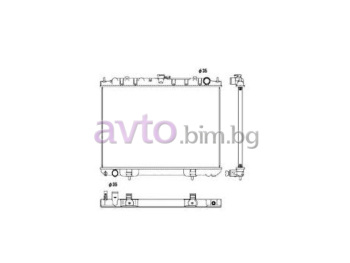 Воден радиатор размер 690/450/16 за NISSAN X-TRAIL (T30) от 2001 до 2007