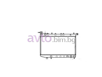 Воден радиатор размер 535/320/18 за NISSAN SUNNY III (N14) хечбек от 1990 до 1995