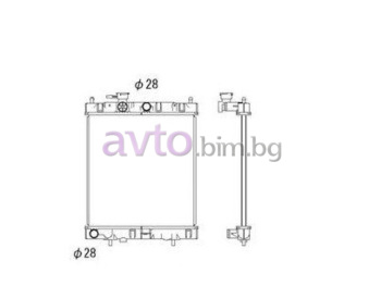 Воден радиатор размер 380/370/16 за NISSAN MICRA II (K11) от 1992 до 2007