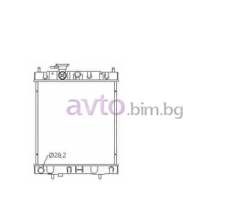 Воден радиатор размер 380/370/26 за NISSAN MICRA II (K11) от 1992 до 2007