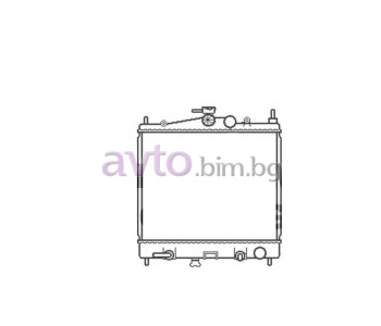 Воден радиатор размер 450/380/17 за NISSAN NOTE (E11, NE11) от 2006 до 2012